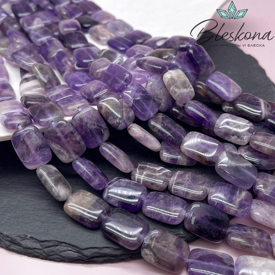Аметист прямоугольник 18*13 мм