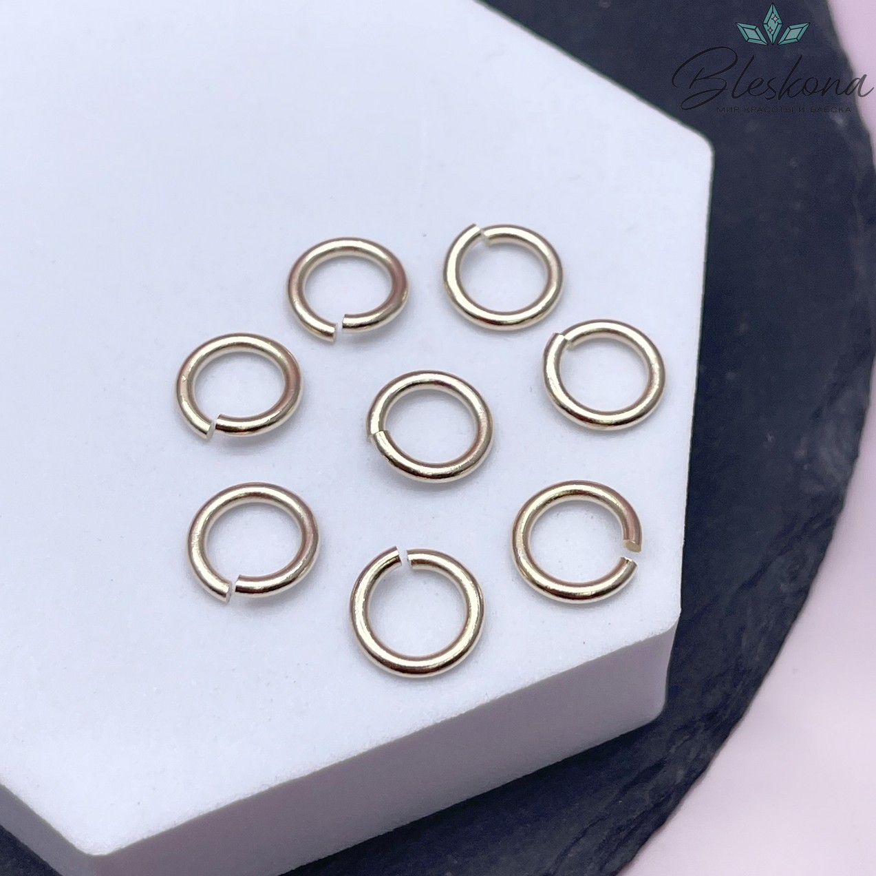 10*1,6 мм Цвет золото, Колечки уп. 1 гр. 
