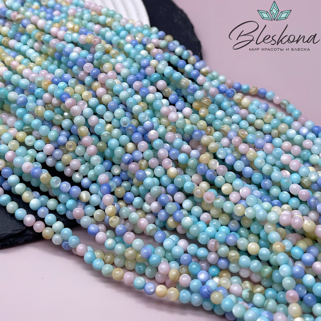 Перламутр микс №4 4 мм 