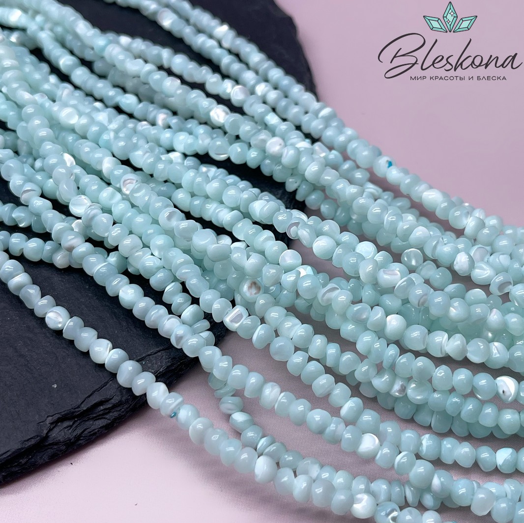 Перламутр тиффани галтовка 2*4 мм