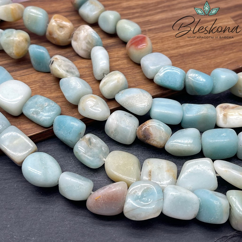 Амазонит галтовка (15-20)*(13-16) мм