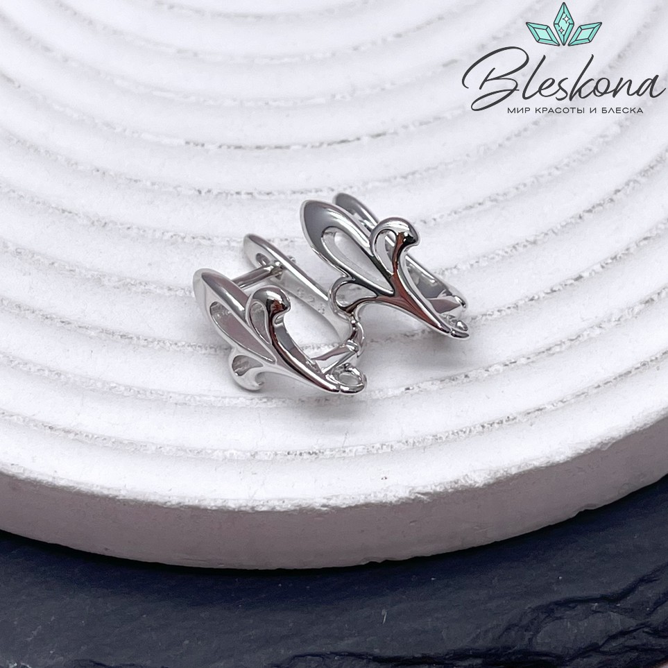 18*10 мм Цвет серебро, Швензы Тюльпан Люкс