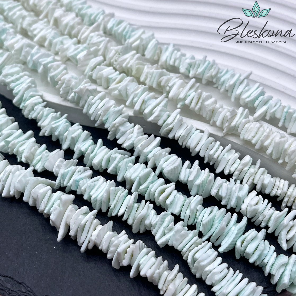 Перламутр зеленый диски из ракушки 9-11 мм