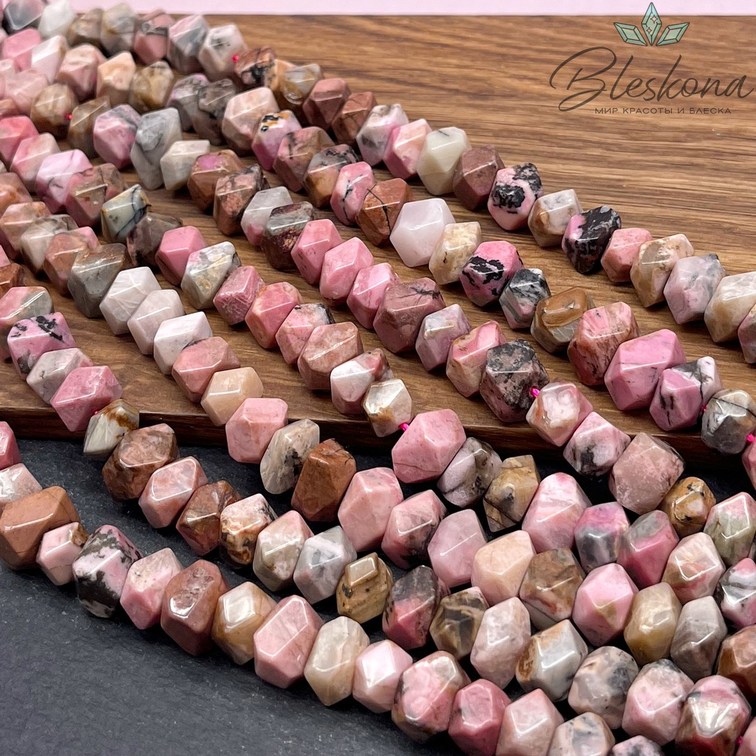 Родонит фриформ огранка (9-10)*(9-11) мм