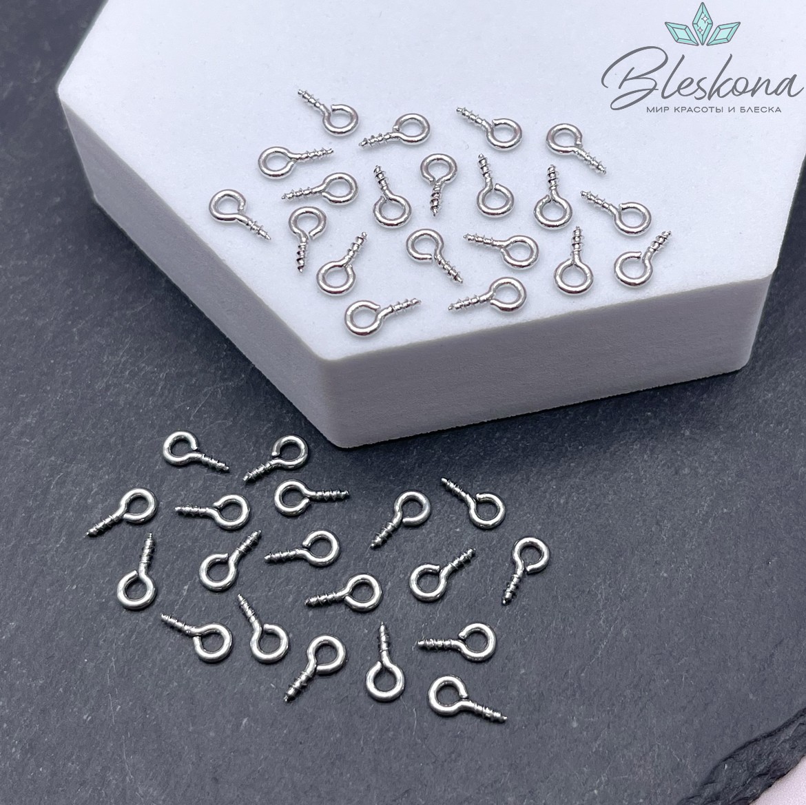 8*4 мм, Цвет серебро, Штифт винтовой