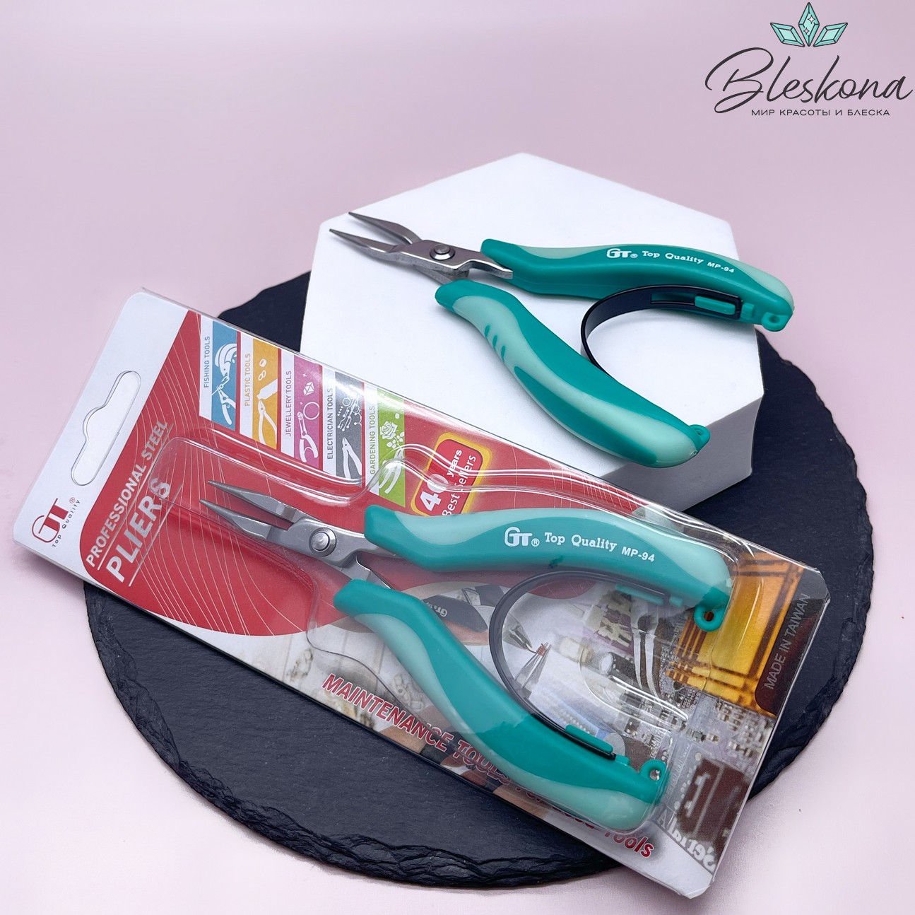 Круглогубцы GT MP-94 зелёные