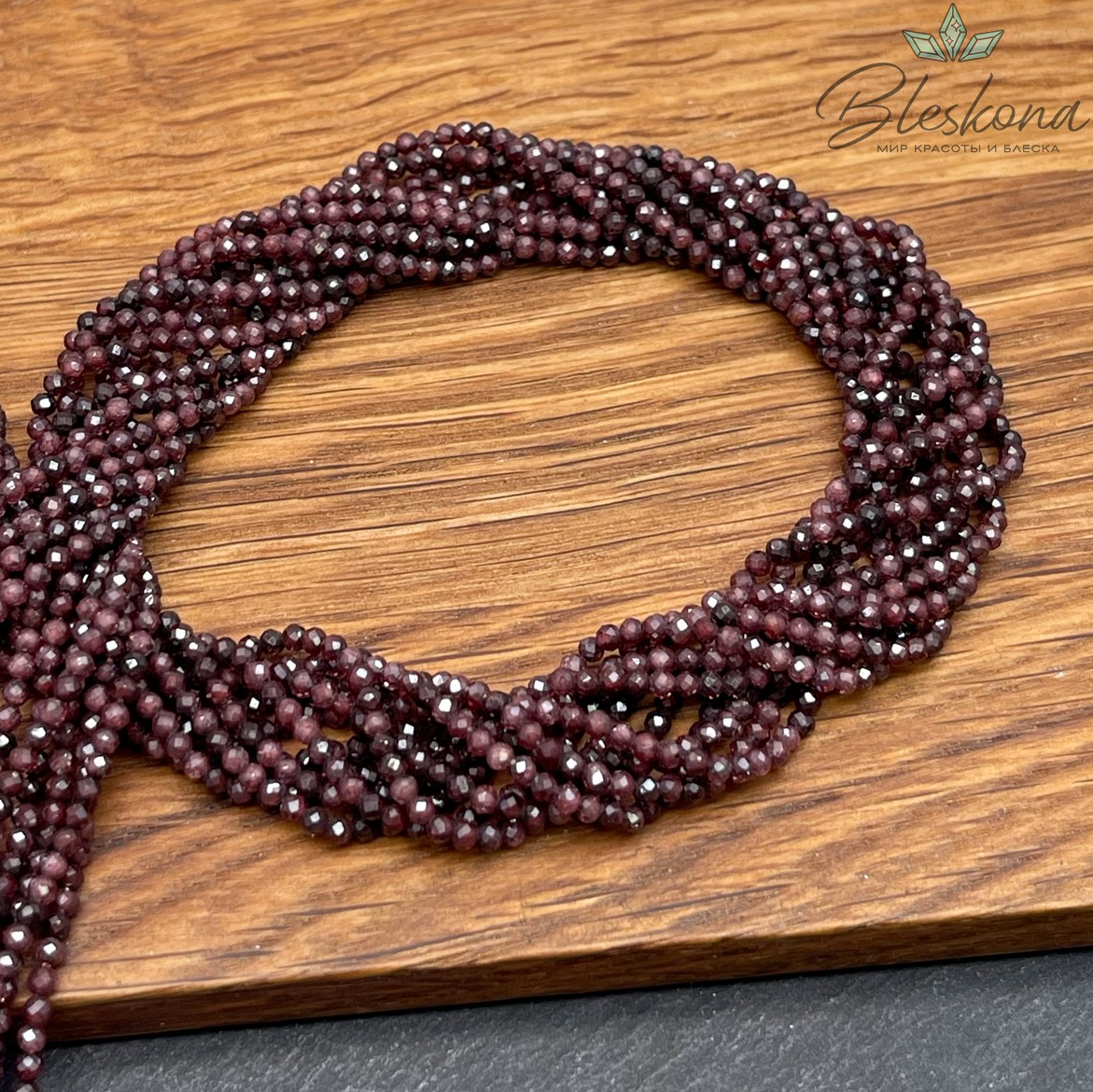 Циркон огранка коричневый 2 мм (кубический цирконий, фианит) 