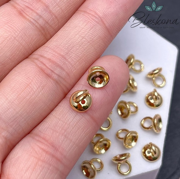 6 мм Цвет золото, Концевик