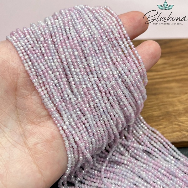 Циркон Glow микс огранка 2 мм (кубический цирконий, фианит) 