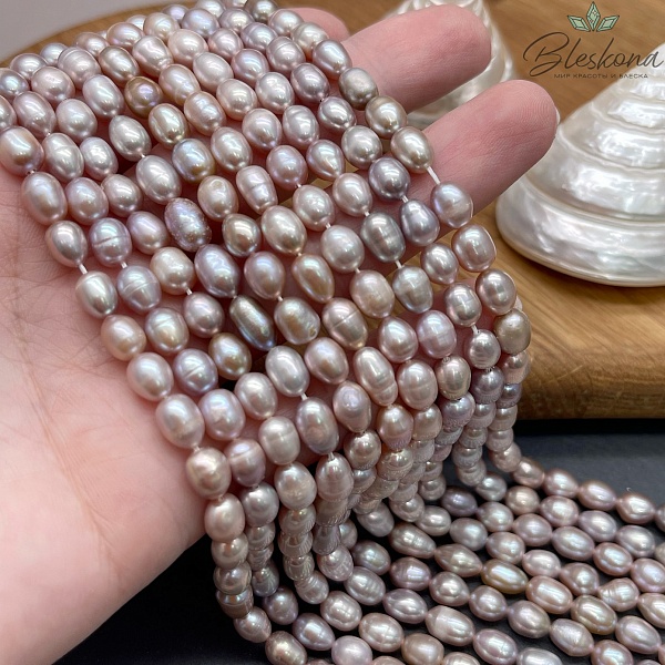 Жемчуг рис фиолетовый №3 5,5-6 мм 