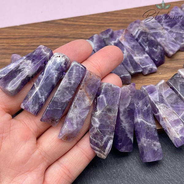 Аметист бруски (27-50)*(8-10) мм