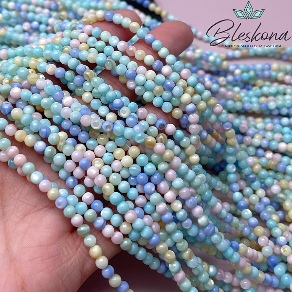 Перламутр микс №4 4 мм 