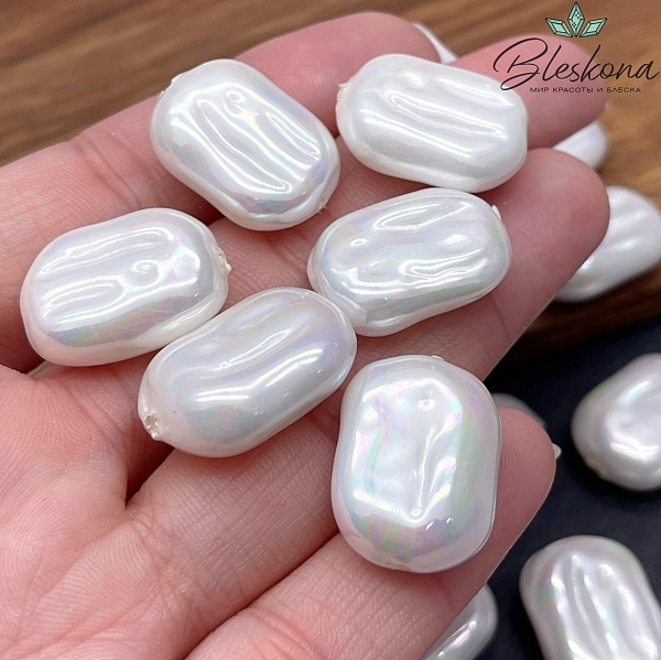 15*20 мм, Жемчуг Майорка фриформ (штучно)