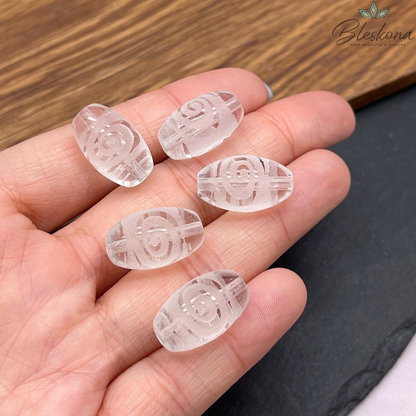 Бусина Дзи Спираль 19*11,5 мм