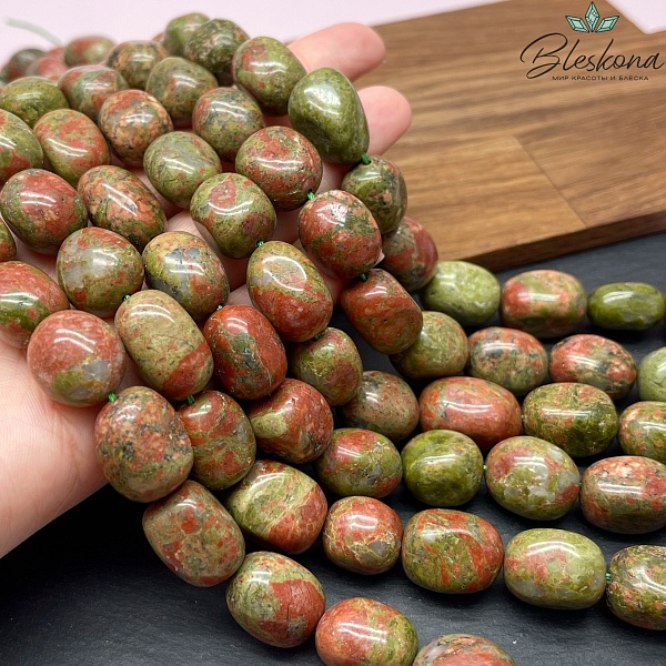 Унакит прямоугольник фриформ (13-18)*(11-12) мм