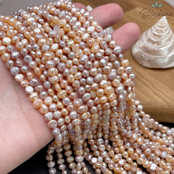 Жемчуг барочный микс 5-5,5 мм