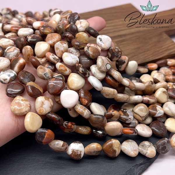 Агат капля 12 мм