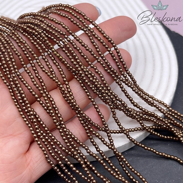 2 мм Гематин имитация, цвет коричневый №1 