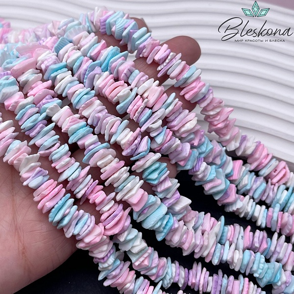 Перламутр микс диски из ракушки 9-11 мм