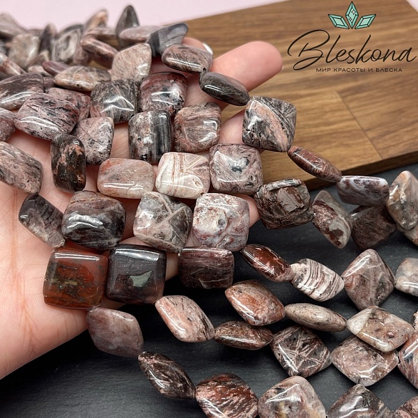 Агат ромб 19 мм