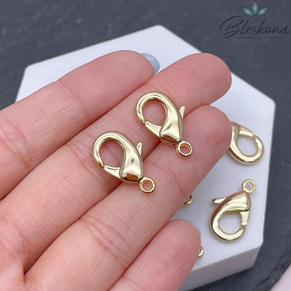 19 мм Цвет золото, Замок округлый