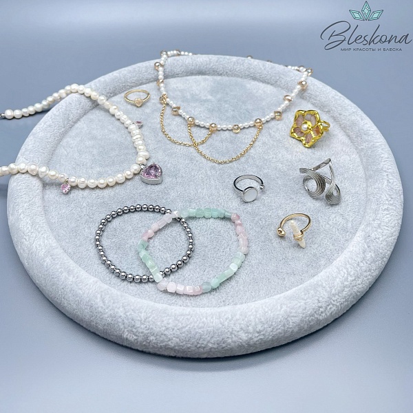 Планшет для демонстрации круглый серый 25 см