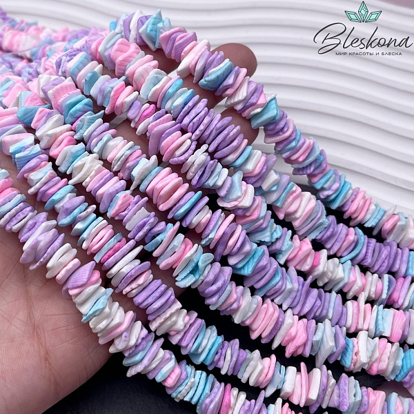 Перламутр микс №1 диски из ракушки 9-11 мм