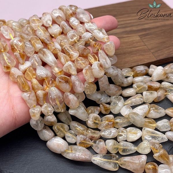 Цитрин галтовка (10-15)*(9-10) мм