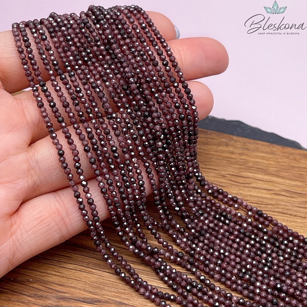 Циркон огранка коричневый 2 мм (кубический цирконий, фианит) 