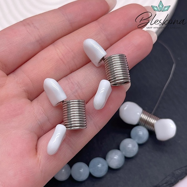 Пружинка-стопер для сборки украшений 29*19 мм