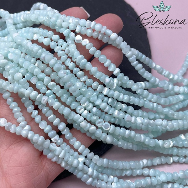 Перламутр тиффани галтовка 2*4 мм