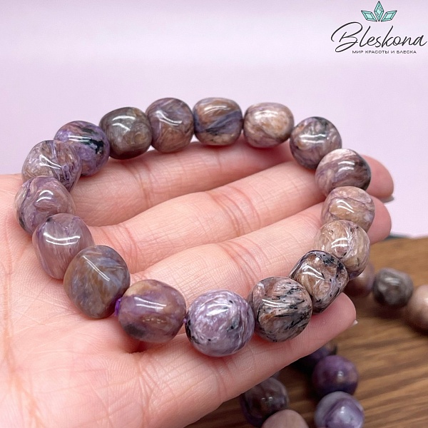 Чароит галтовка сет 10-12 мм