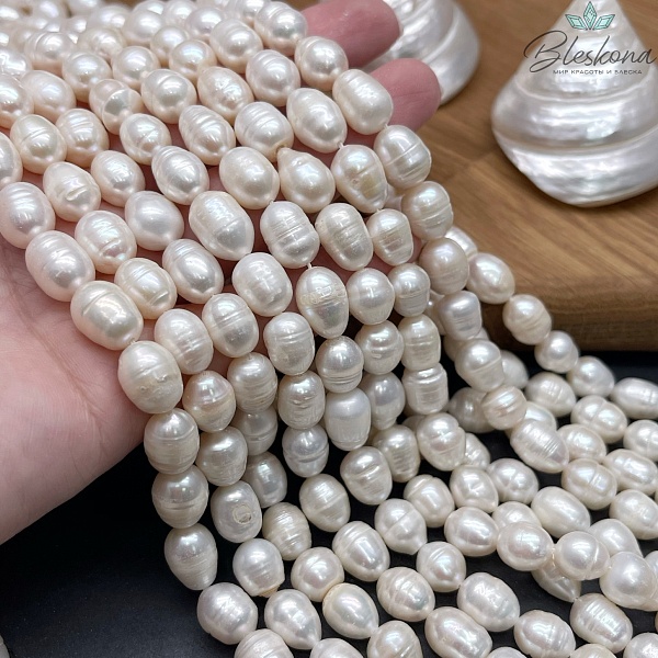 Жемчуг рис белый №2 8,5-9 мм 