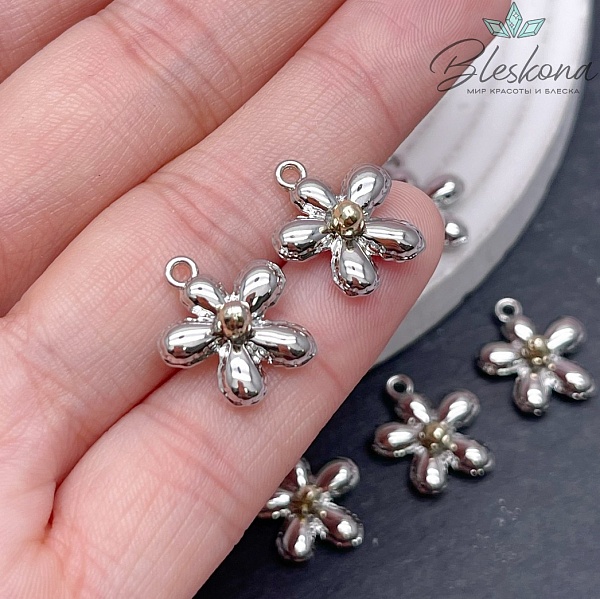 16*13,5 мм, Цвет Биколор Подвеска цветок