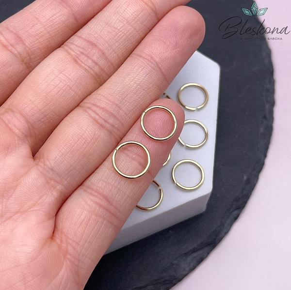 10*1 мм Цвет золото, Колечки уп. 1 гр.