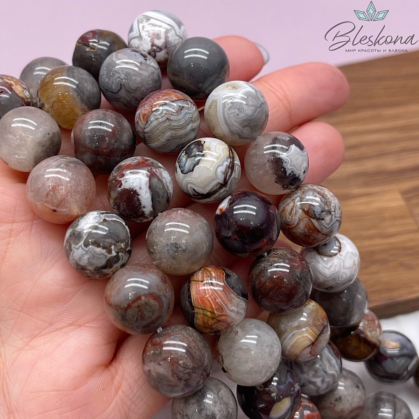 Агат  Crazy lace 12 мм