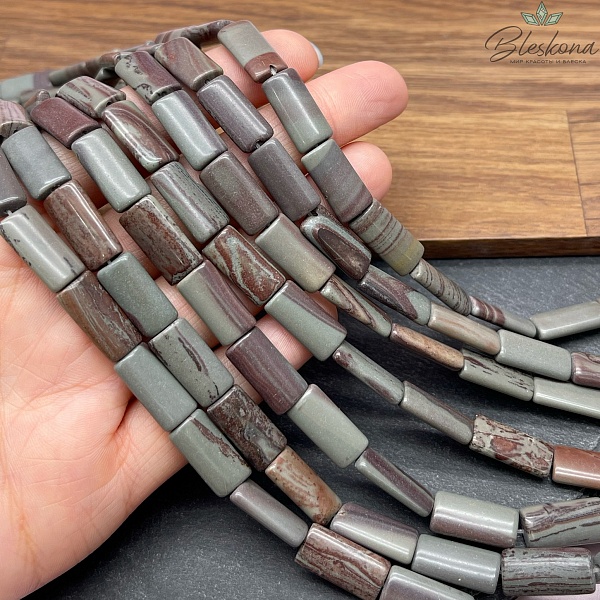 Яшма прямоугольник 16*8,5 мм