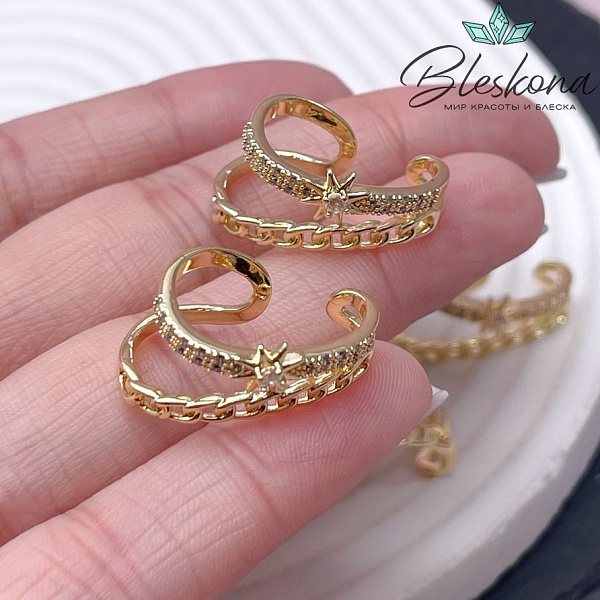 23,5*11 Цвет золото, Кафф северная звезда 